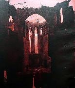 Ruine Oybin bei Mondschein Caspar David Friedrich